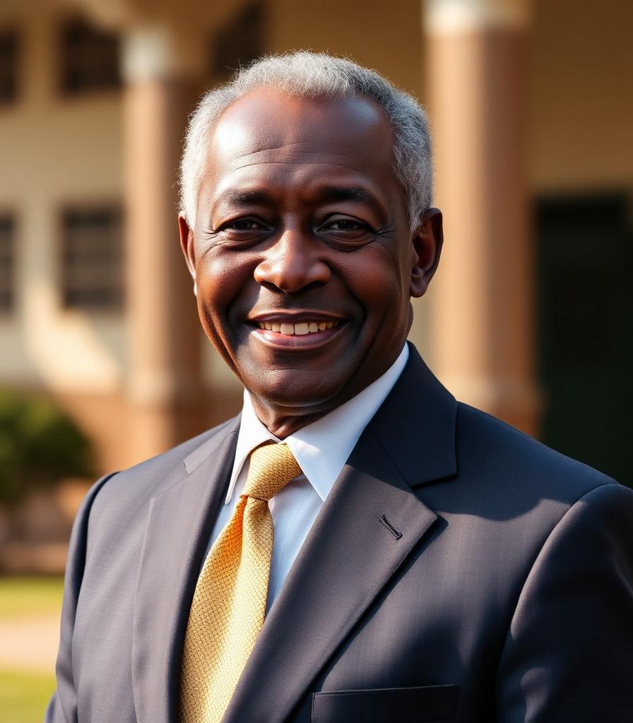 Portrait of Mr Sihlongonyane, Headmaster